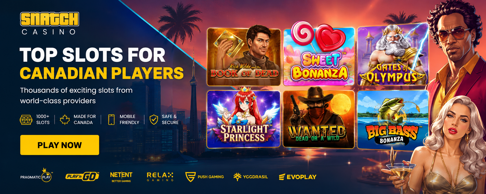 Casino Games for Canadians at Snatch